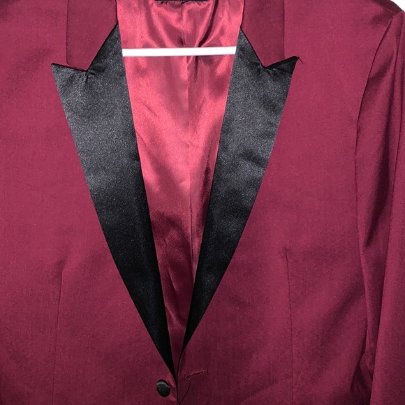 ASOS tuxedo blazer with black knot buttons and details - Picture 3 of 8